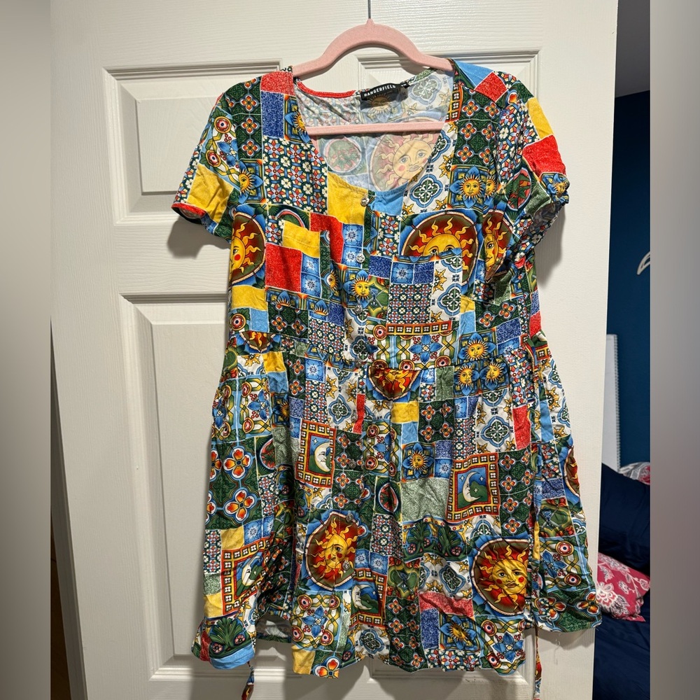 Dangerfield Patchwork Mini Dress - image 1